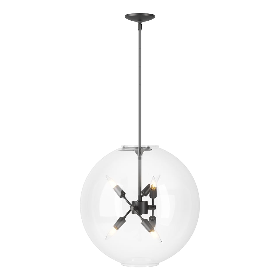 Hubbardton Forge Sfera 6-Light Pendant, Elegant Design, Dimmable, UL Damp Rated, Custom Finishes