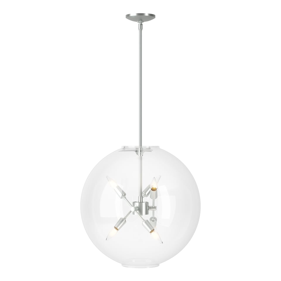 Hubbardton Forge Sfera 6-Light Pendant, Elegant Design, Dimmable, UL Damp Rated, Custom Finishes