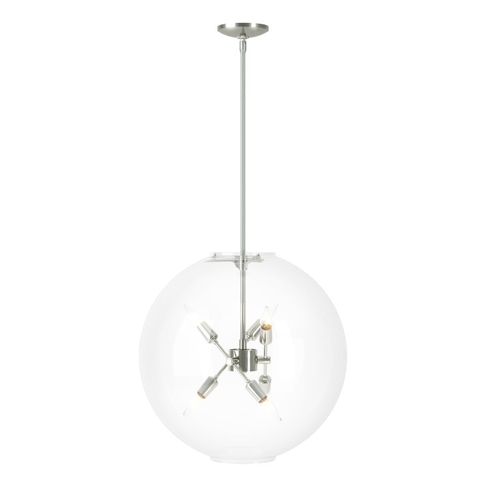 Hubbardton Forge Sfera 6-Light Pendant, Elegant Design, Dimmable, UL Damp Rated, Custom Finishes