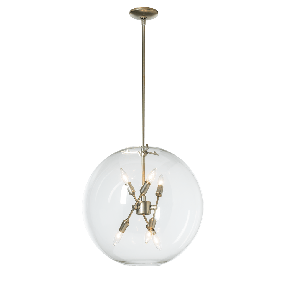 Hubbardton Forge Sfera 6-Light Pendant, Elegant Design, Dimmable, UL Damp Rated, Custom Finishes