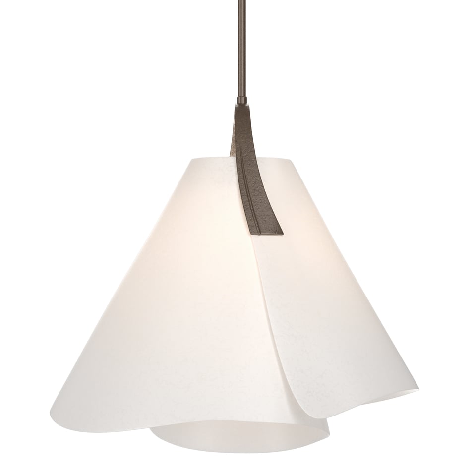 Hubbardton Forge Mobius Small Pendant Light - Adjustable 18.7" to 63.7", Dimmable, Elegant Design