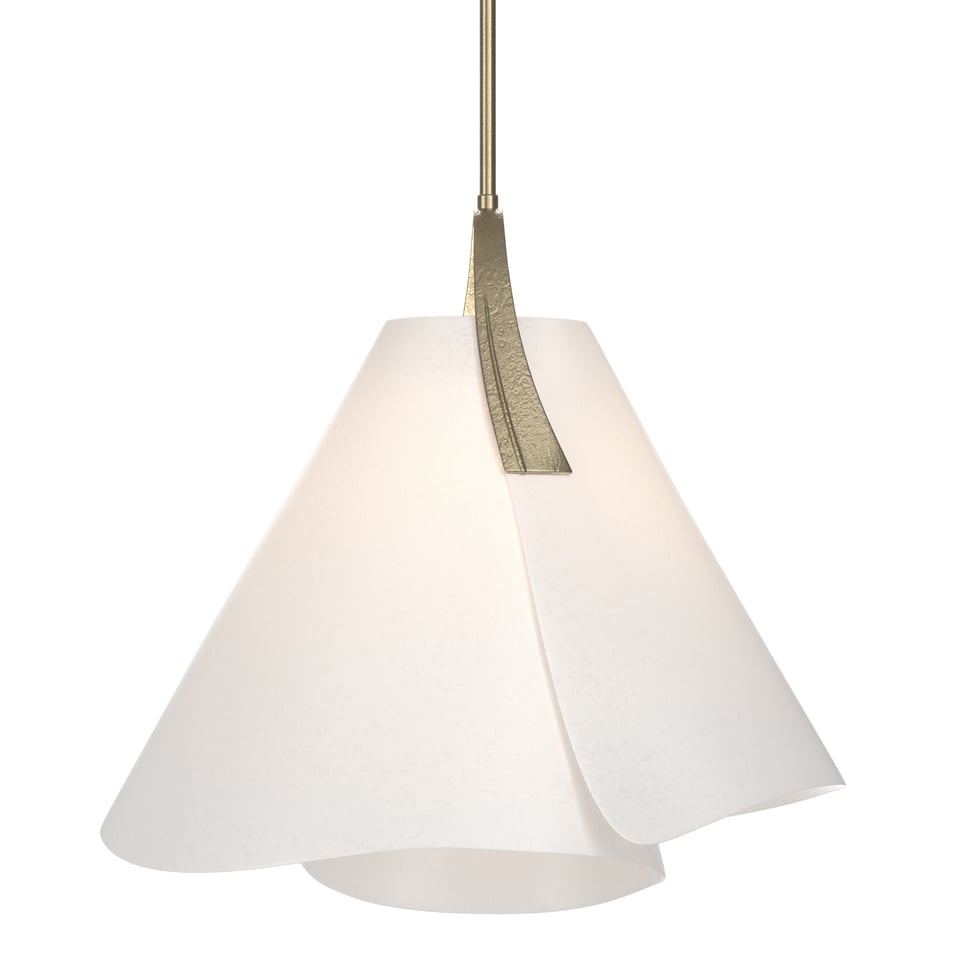 Hubbardton Forge Mobius Small Pendant Light - Adjustable 18.7" to 63.7", Dimmable, Elegant Design