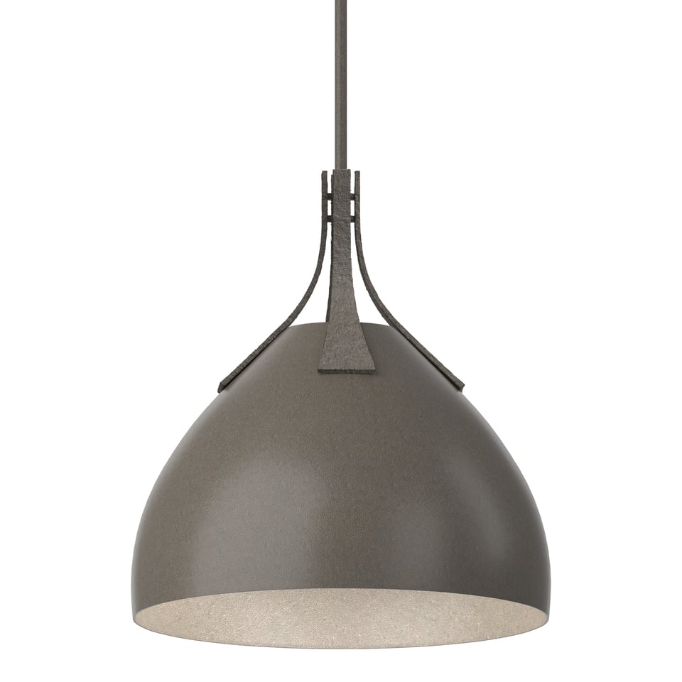 Hubbardton Forge Summit Pendant Light, Adjustable 18.6-60.6 Inch Height, Dimmable, 13 Inch Shade