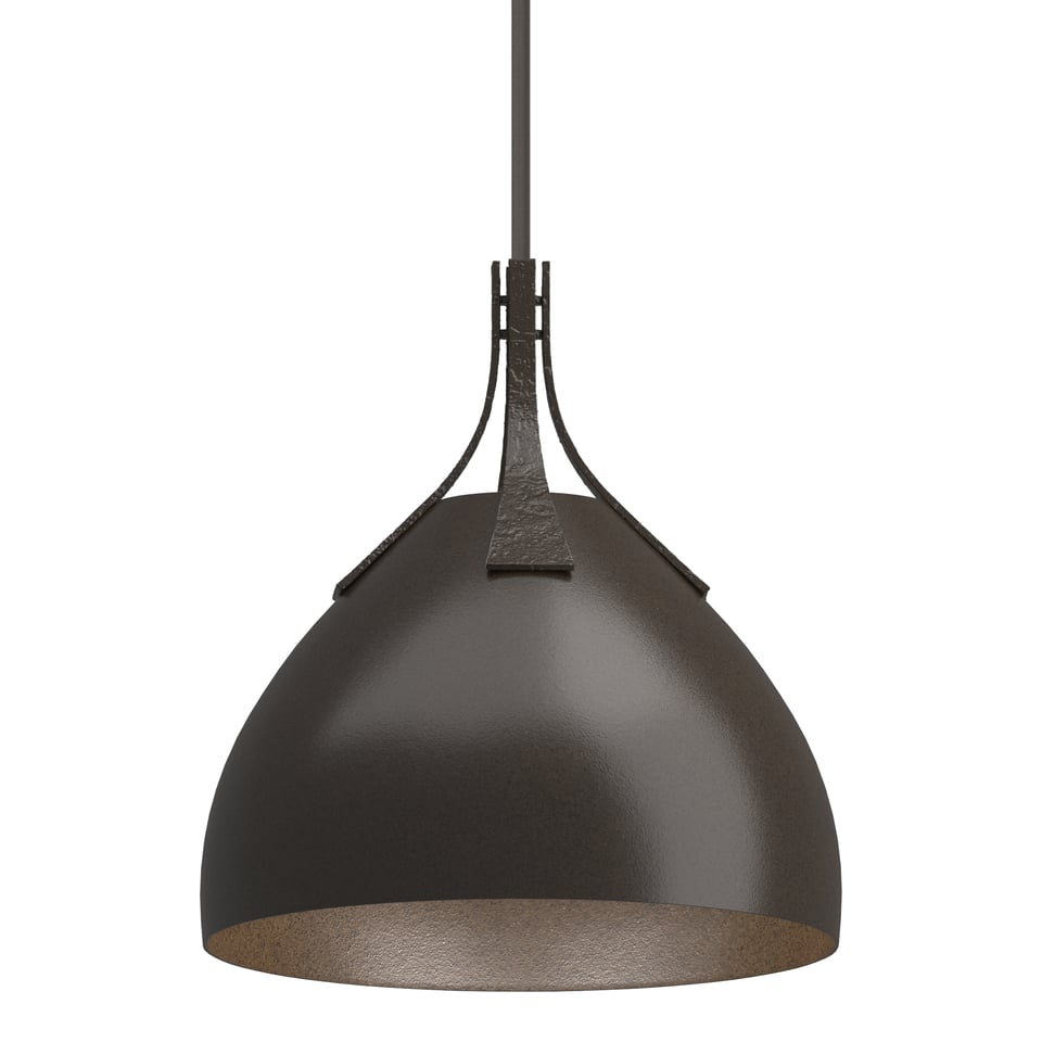 Hubbardton Forge Summit Pendant Light, Adjustable 18.6-60.6 Inch Height, Dimmable, 13 Inch Shade