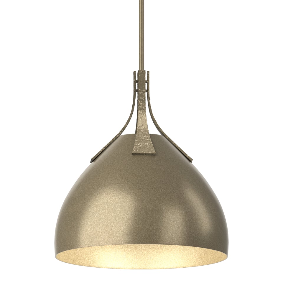 Hubbardton Forge Summit Pendant Light, Adjustable 18.6-60.6 Inch Height, Dimmable, 13 Inch Shade