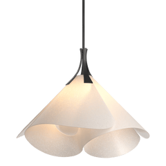 Hubbardton Forge Mobius Large Pendant Light - Dimmable, Frost Glass, Multiple Finishes