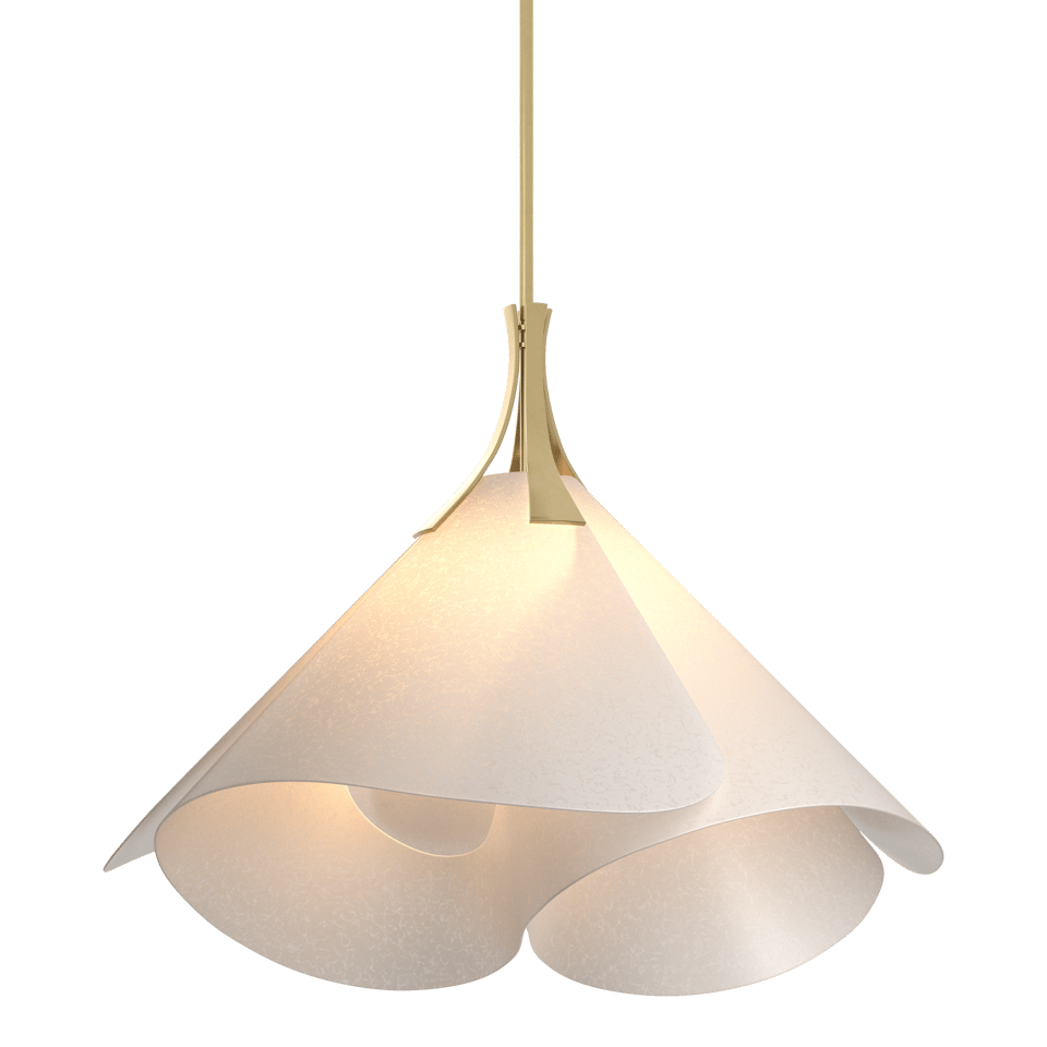 Hubbardton Forge Mobius Large Pendant Light - Dimmable, Frost Glass, Multiple Finishes