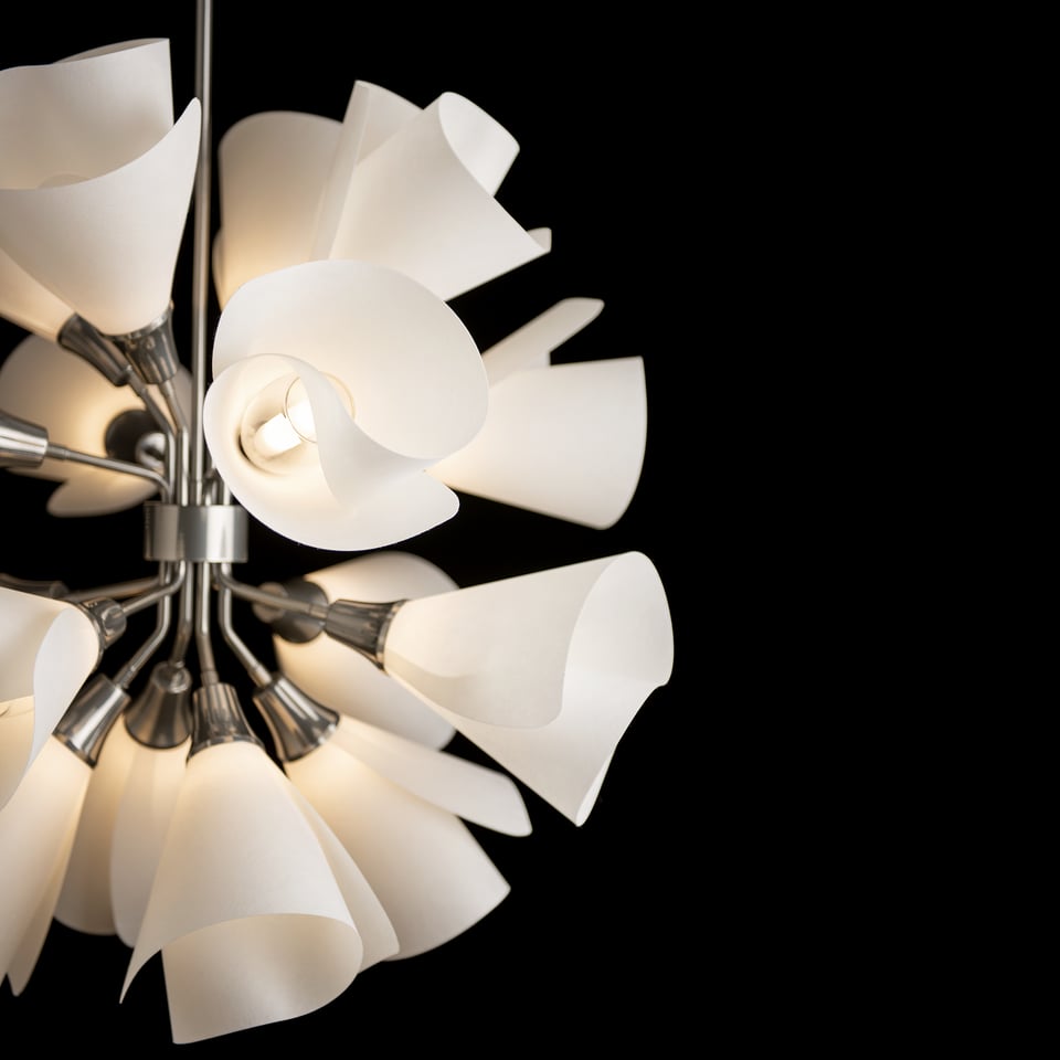 Mobius 16-Light Orb Pendant by Hubbardton Forge - Dimmable, Adjustable Height, UL Damp Rated