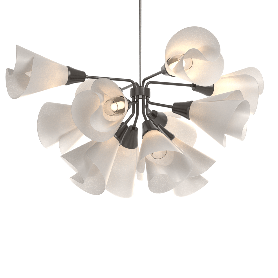 Mobius 12-Light Pendant by Hubbardton Forge with Dimmable Feature and Customizable Height