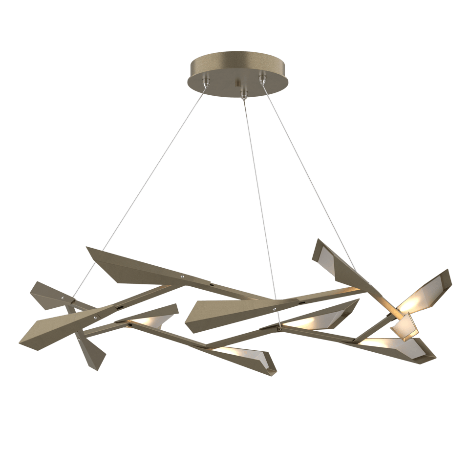 Hubbardton Forge Quill Large LED Pendant Light, Dimmable, Energy Efficient, Customizable Finishes