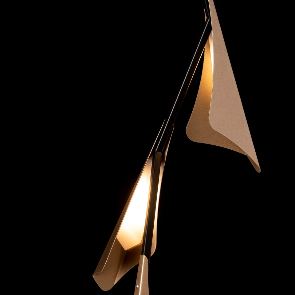 Hubbardton Forge Plume 5-Light LED Pendant, Dimmable, 28W Energy Efficient, Modern Artistry