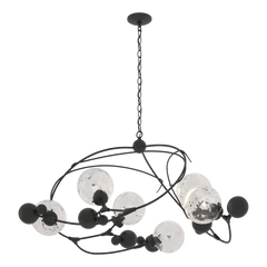 Sprig Circular Pendant Light by Hubbardton Forge, 22" High, 49.1" Wide, Dimmable, Multiple Finishes