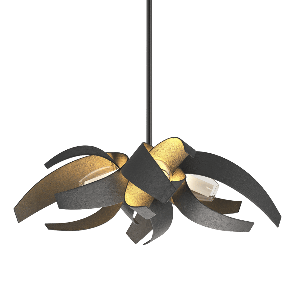 Hubbardton Forge Corona Small Pendant Light, Dimmable, Customizable, Artisan Handmade, Indoor/Outdoor Use