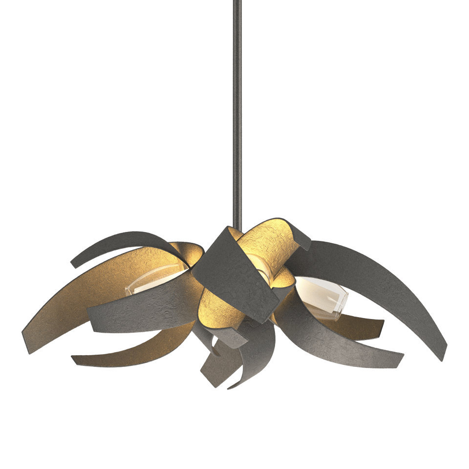 Hubbardton Forge Corona Small Pendant Light, Dimmable, Customizable, Artisan Handmade, Indoor/Outdoor Use