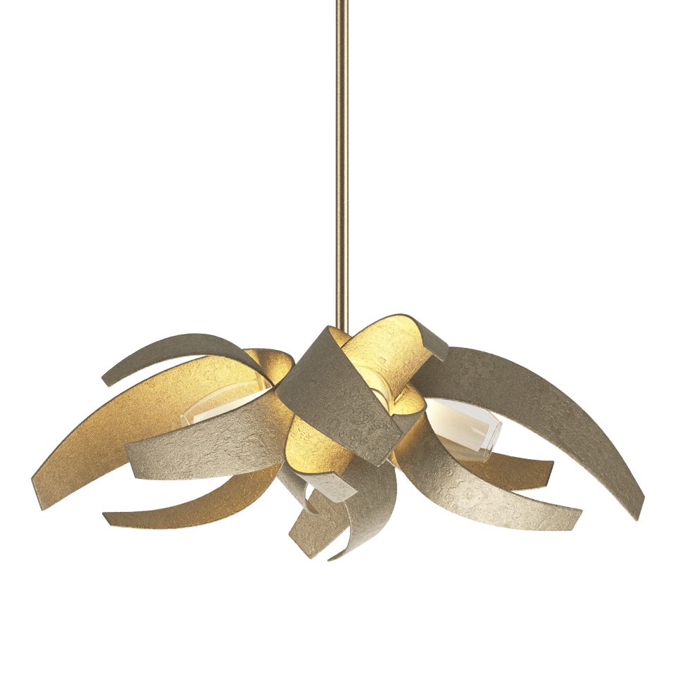 Hubbardton Forge Corona Small Pendant Light, Dimmable, Customizable, Artisan Handmade, Indoor/Outdoor Use