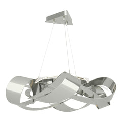 Flux Large 6-Light LED Pendant by Hubbardton Forge - Adjustable Height, Dimmable, Multiple Finishes