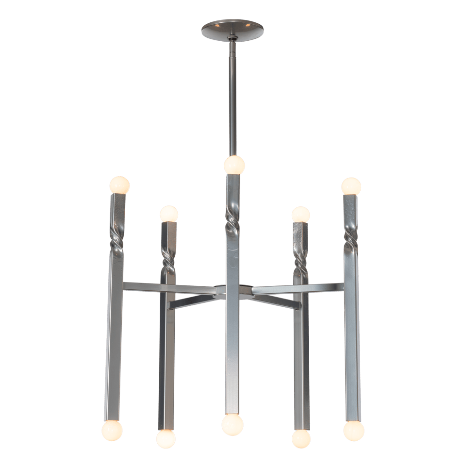 Helix 10-Light Pendant by Hubbardton Forge, 25.9" Diameter, Dimmable, Multiple Finishes