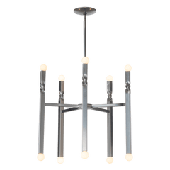 Helix 10-Light Pendant by Hubbardton Forge, 25.9" Diameter, Dimmable, Multiple Finishes