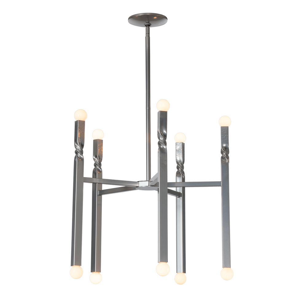 Helix 10-Light Pendant by Hubbardton Forge, 25.9" Diameter, Dimmable, Multiple Finishes