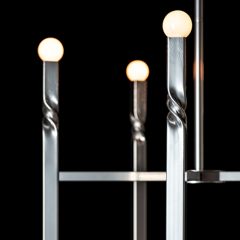 Helix 10-Light Pendant by Hubbardton Forge, 25.9" Diameter, Dimmable, Multiple Finishes