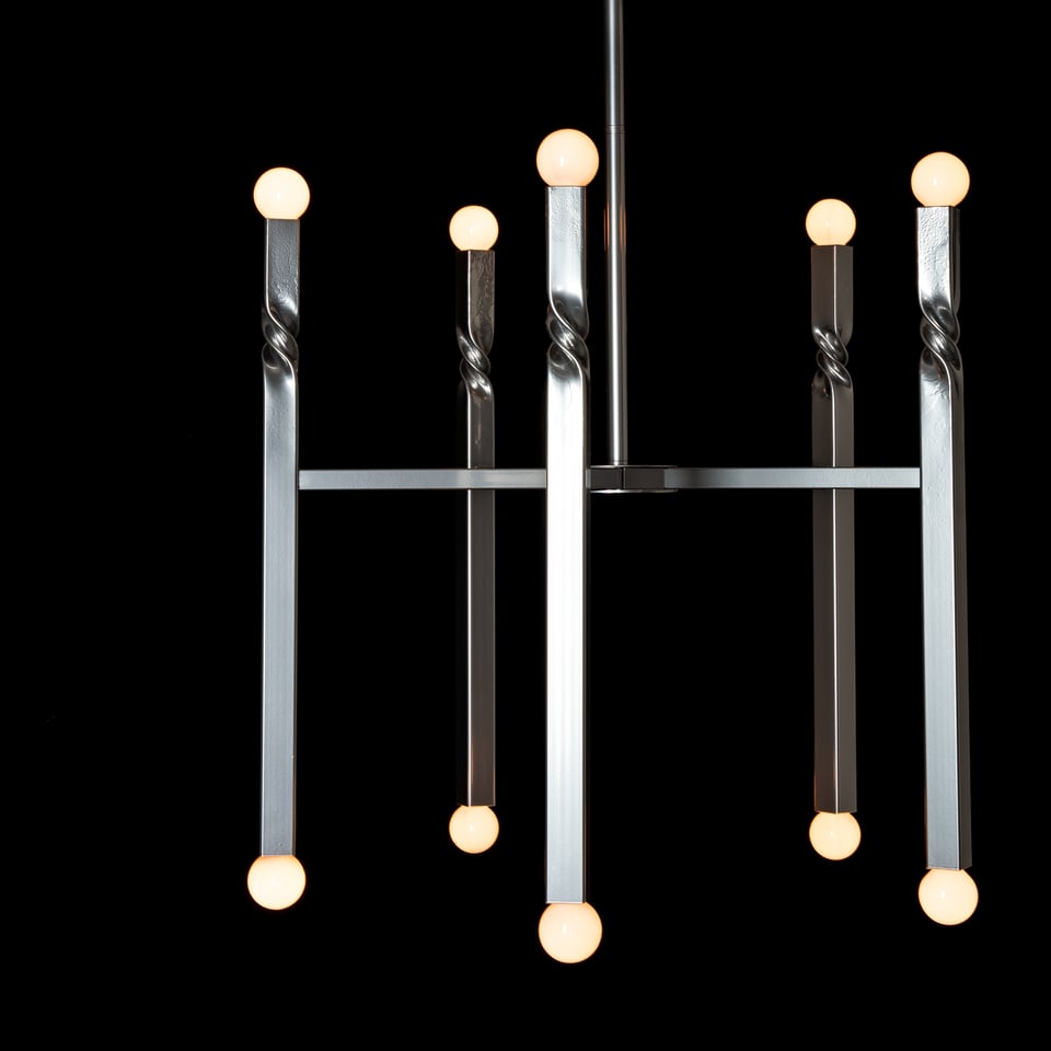 Helix 10-Light Pendant by Hubbardton Forge, 25.9" Diameter, Dimmable, Multiple Finishes