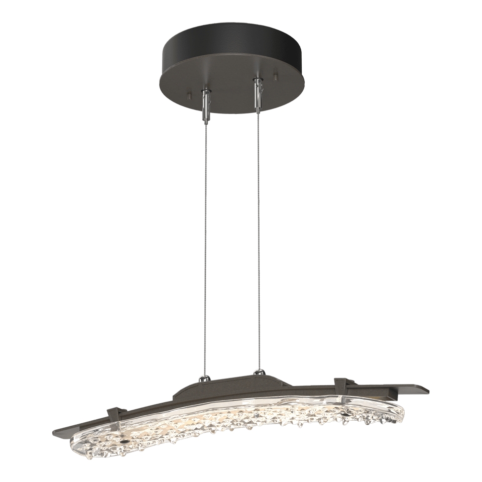 Glissade LED Pendant Light by Hubbardton Forge with Adjustable Height and Dimmable Feature, Multiple Finishes