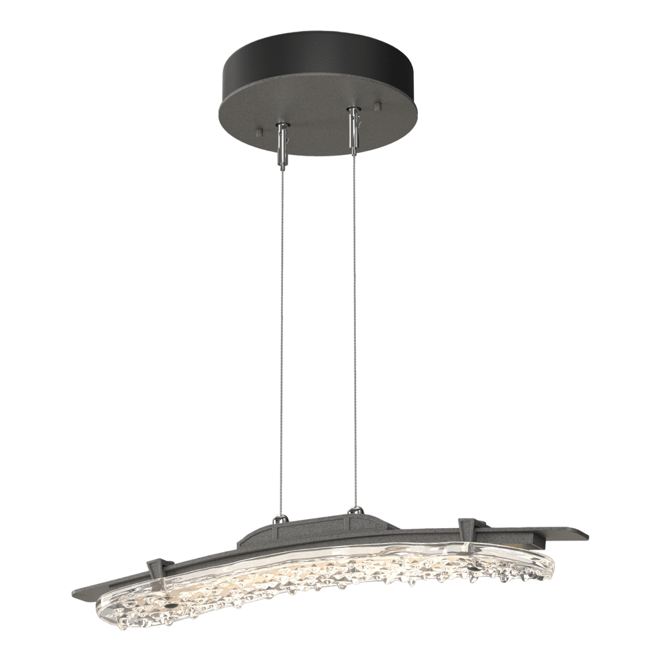 Glissade LED Pendant Light by Hubbardton Forge with Adjustable Height and Dimmable Feature, Multiple Finishes