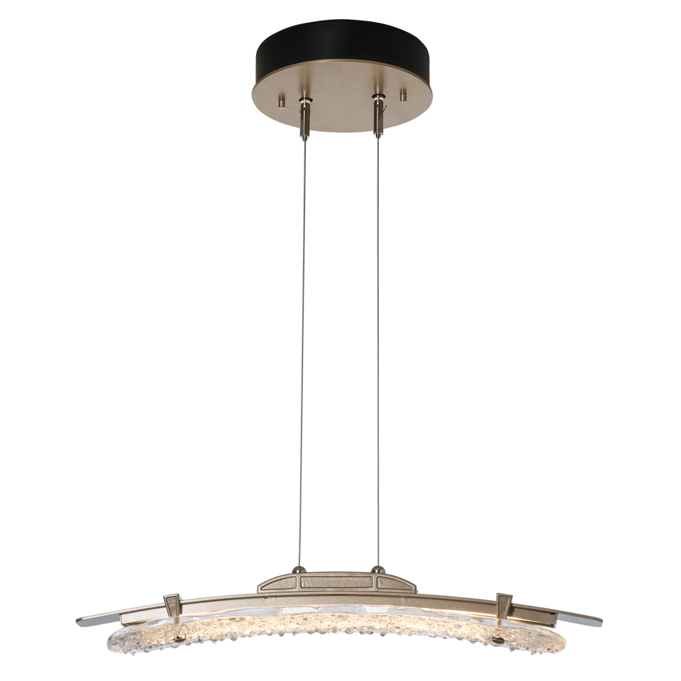 Glissade LED Pendant Light by Hubbardton Forge with Adjustable Height and Dimmable Feature, Multiple Finishes