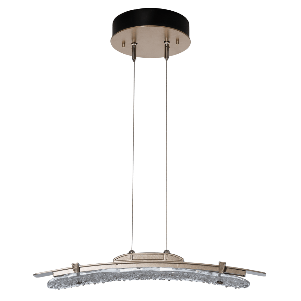 Glissade LED Pendant Light by Hubbardton Forge with Adjustable Height and Dimmable Feature, Multiple Finishes