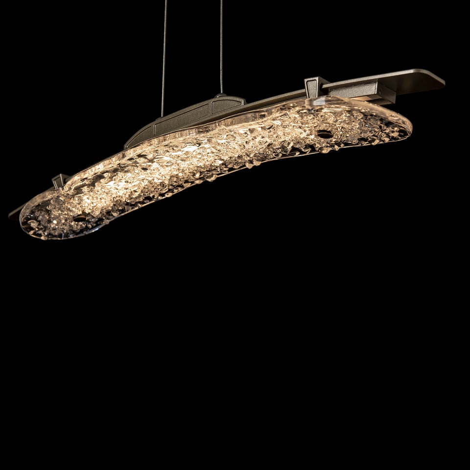 Glissade LED Pendant Light by Hubbardton Forge with Adjustable Height and Dimmable Feature, Multiple Finishes