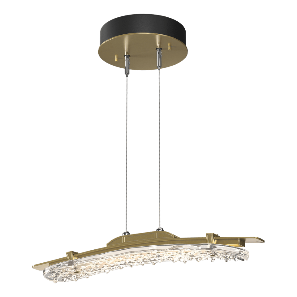 Glissade LED Pendant Light by Hubbardton Forge with Adjustable Height and Dimmable Feature, Multiple Finishes