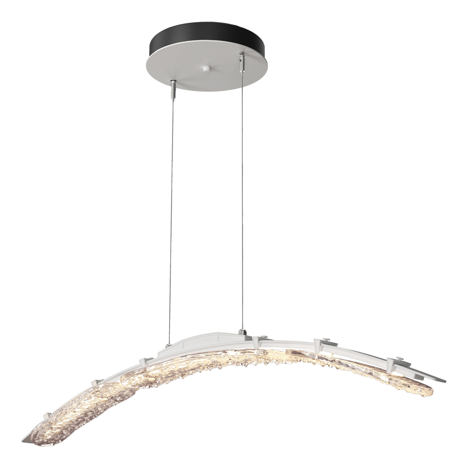 Hubbardton Forge Glissade 43.5” LED Pendant Light, Handcrafted Glass, Dimmable, Energy Efficient