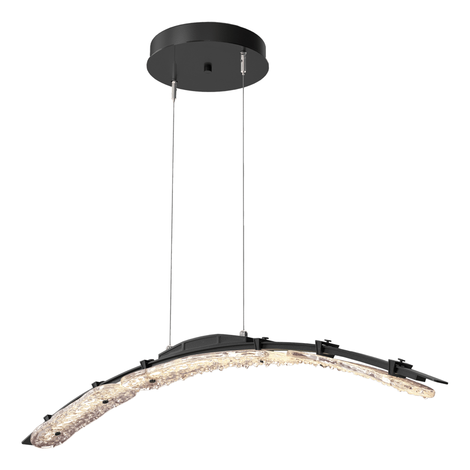 Hubbardton Forge Glissade 43.5” LED Pendant Light, Handcrafted Glass, Dimmable, Energy Efficient