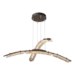 Glissade Double Large LED Pendant by Hubbardton Forge - Dimmable, Energy-Efficient, USA-Made