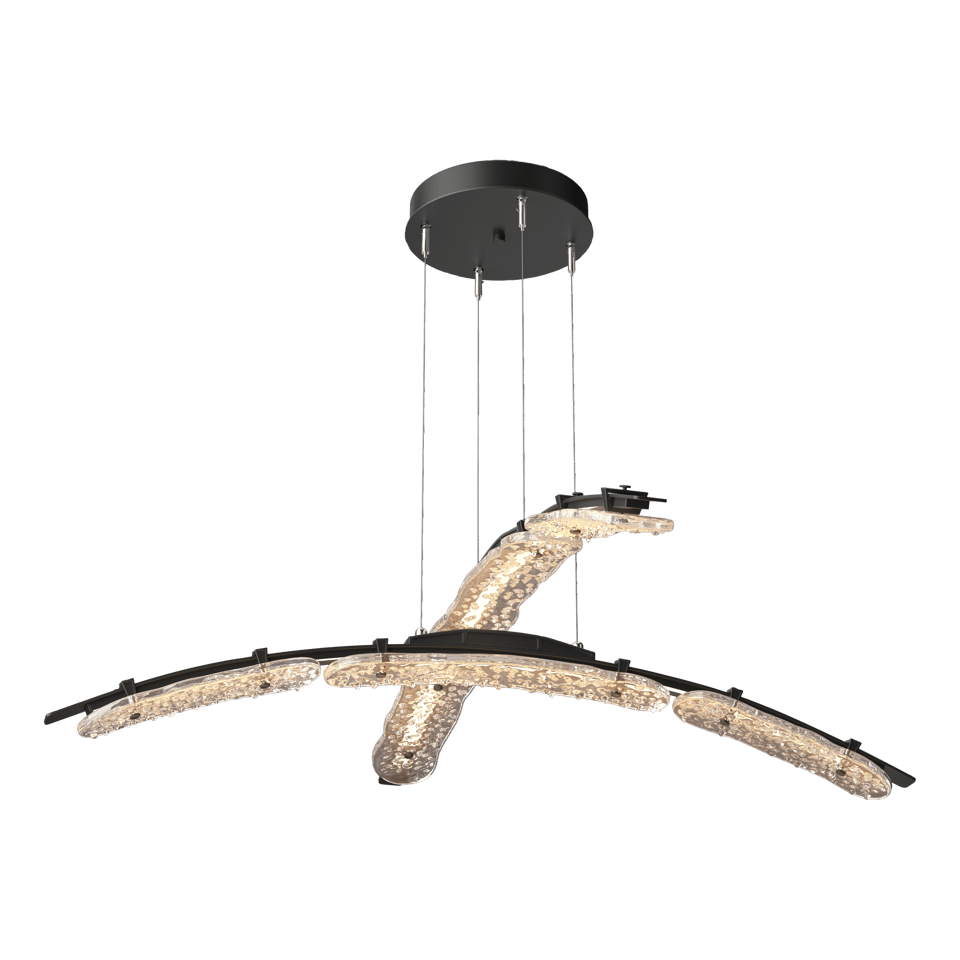 Glissade Double Large LED Pendant by Hubbardton Forge - Dimmable, Energy-Efficient, USA-Made