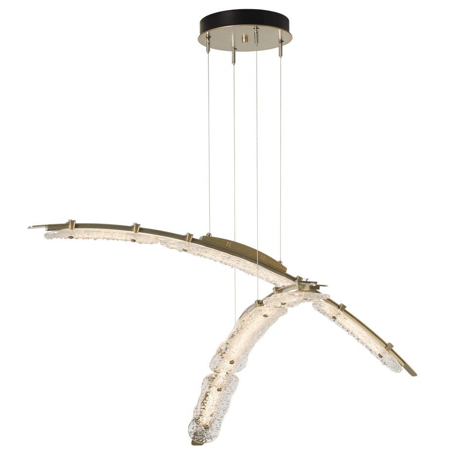 Glissade Double Large LED Pendant by Hubbardton Forge - Dimmable, Energy-Efficient, USA-Made