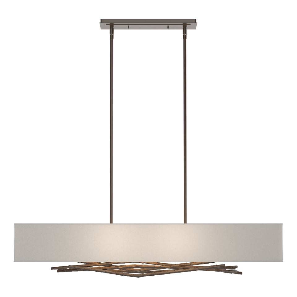 Hubbardton Forge Brindille Pendant Light with Customizable Height & Nature-Inspired Design