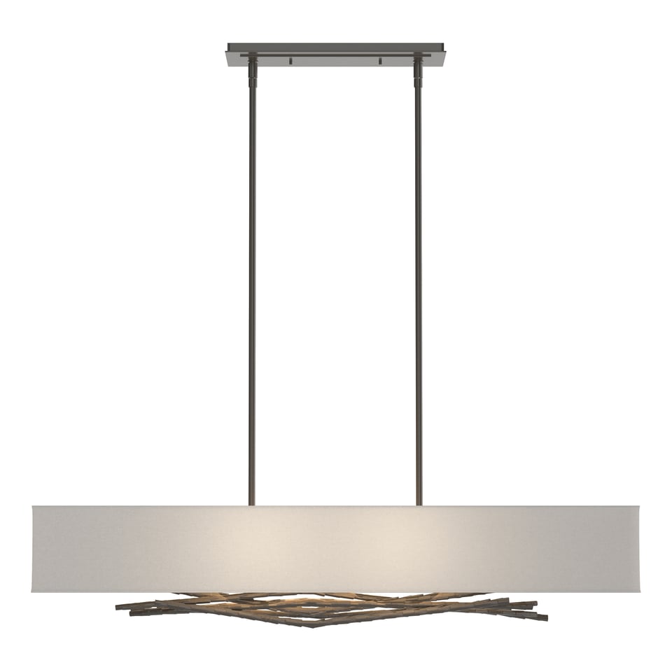 Hubbardton Forge Brindille Pendant Light with Customizable Height & Nature-Inspired Design