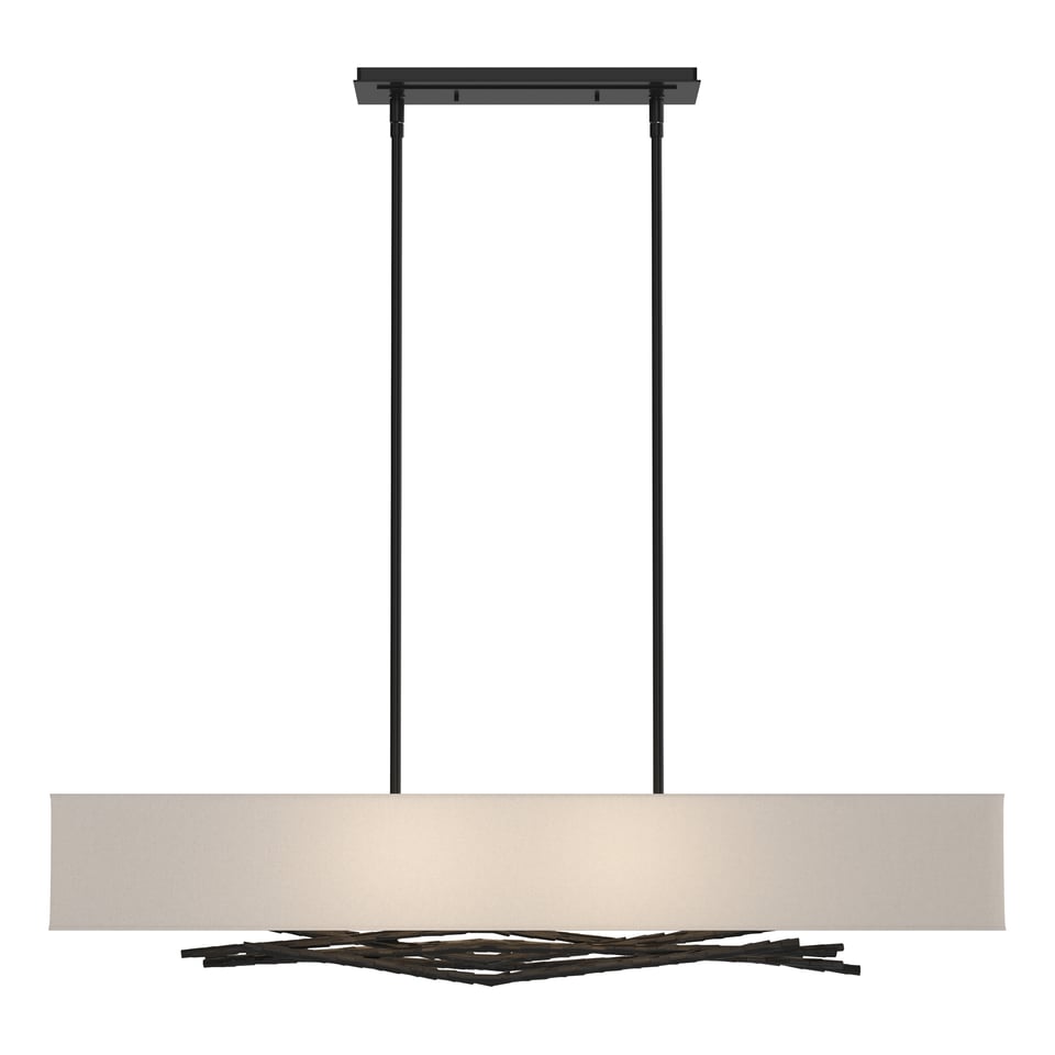 Hubbardton Forge Brindille Pendant Light with Customizable Height & Nature-Inspired Design