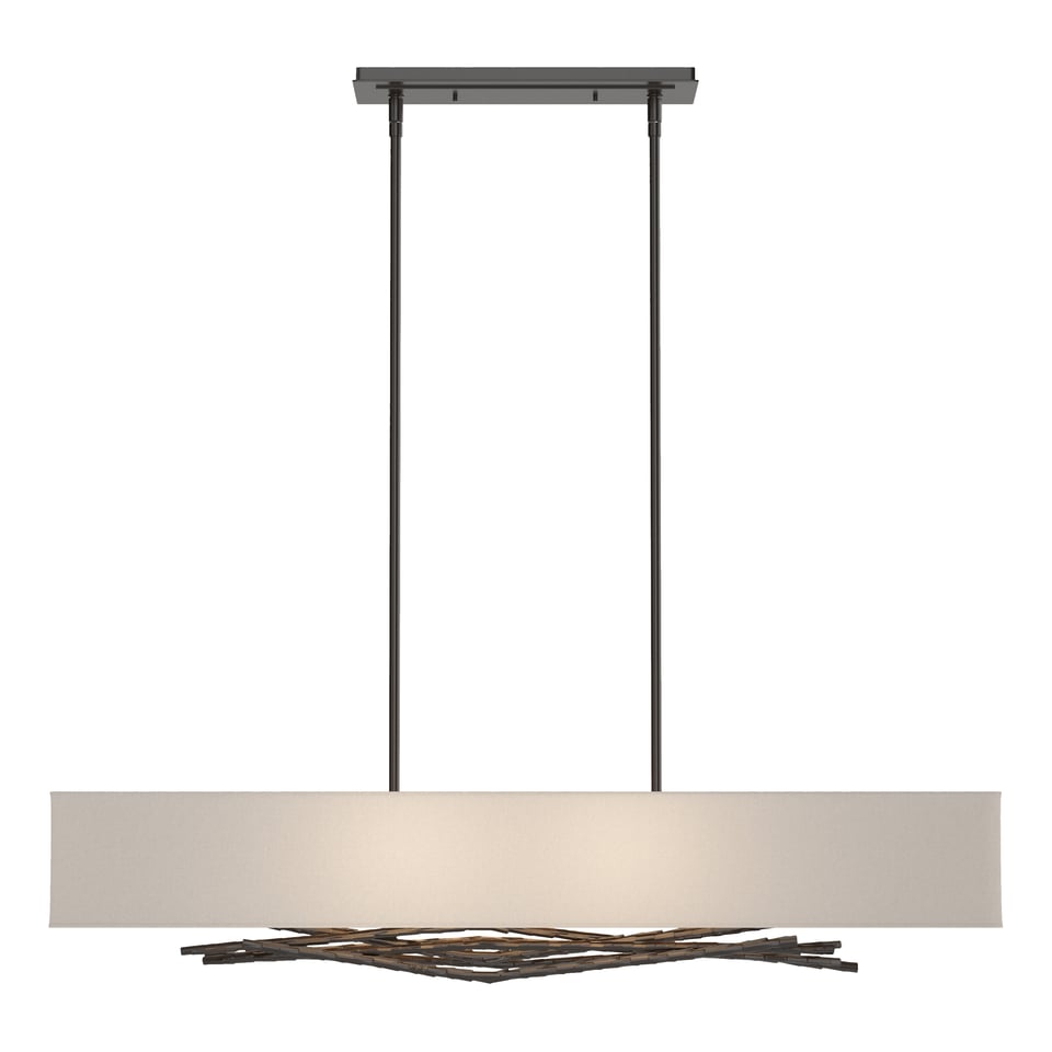 Hubbardton Forge Brindille Pendant Light with Customizable Height & Nature-Inspired Design