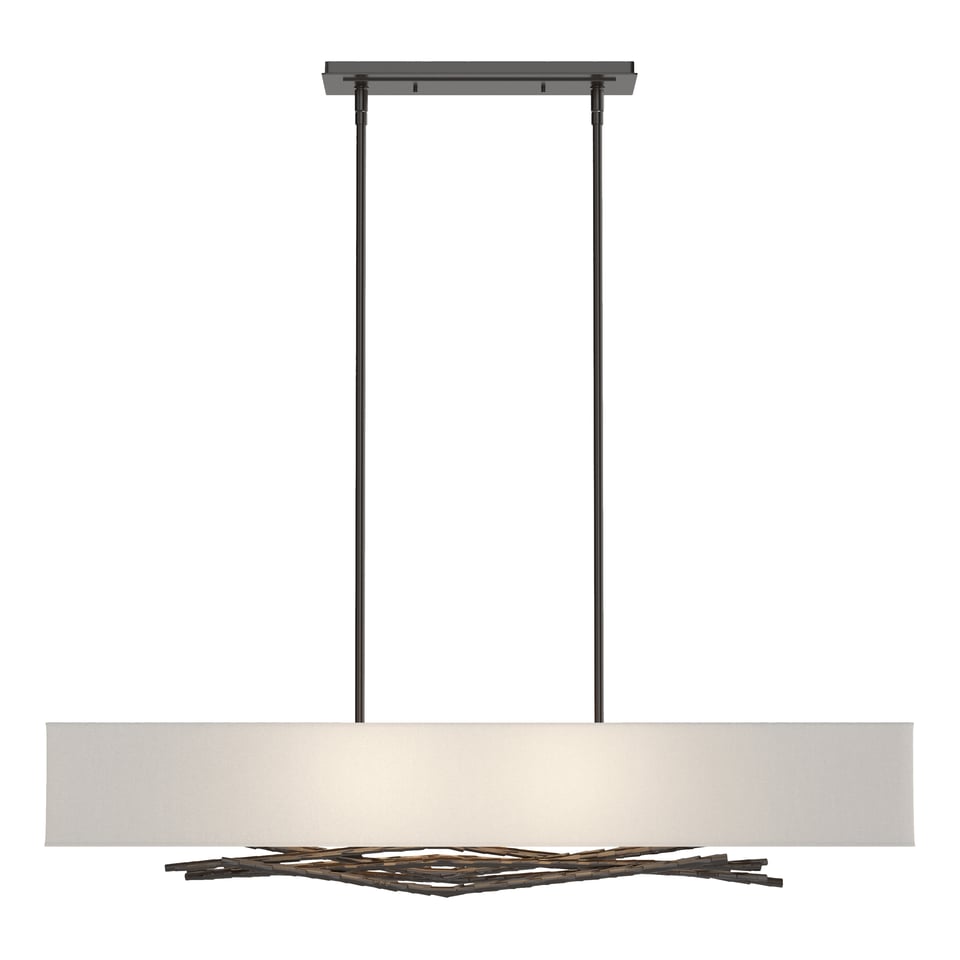 Hubbardton Forge Brindille Pendant Light with Customizable Height & Nature-Inspired Design