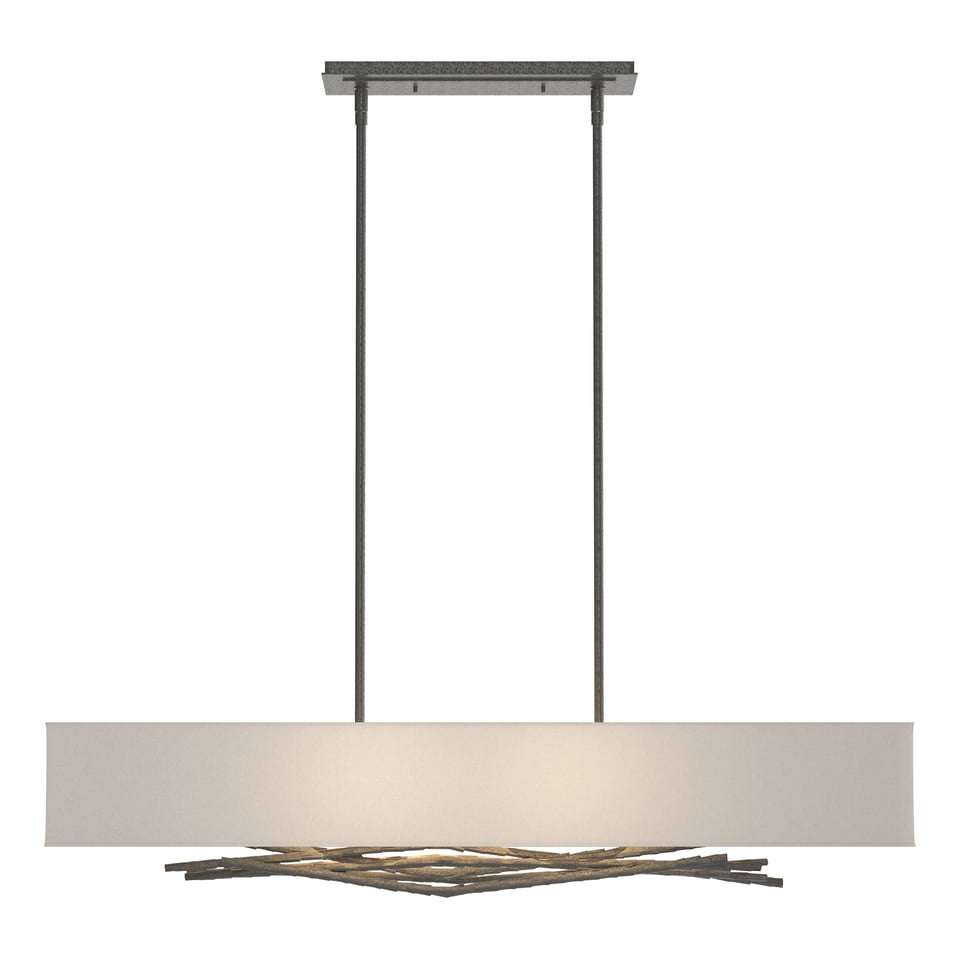 Hubbardton Forge Brindille Pendant Light with Customizable Height & Nature-Inspired Design