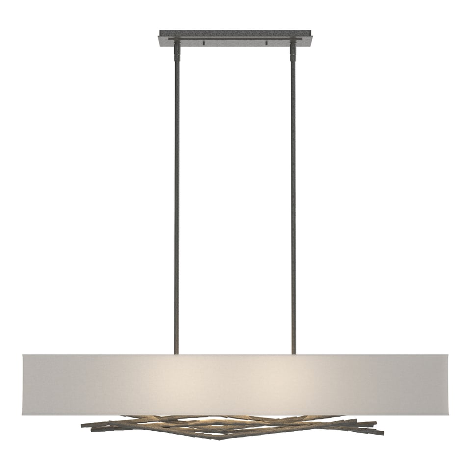 Hubbardton Forge Brindille Pendant Light with Customizable Height & Nature-Inspired Design