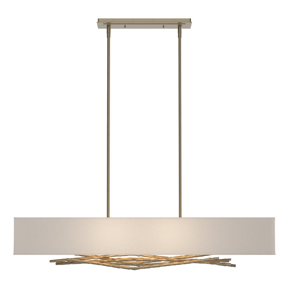 Hubbardton Forge Brindille Pendant Light with Customizable Height & Nature-Inspired Design