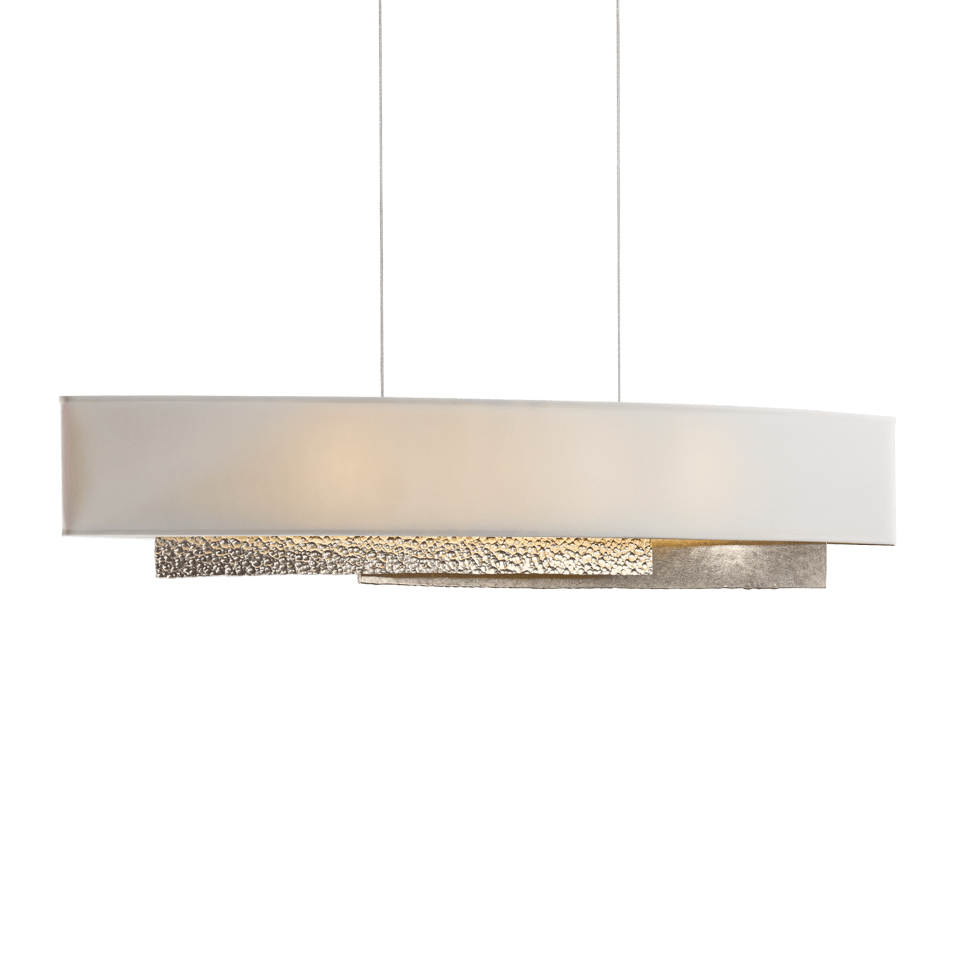 Oceanus Pendant Light by Hubbardton Forge 137675, Adjustable Height, Heavily-Peened Aluminum, Dimmable