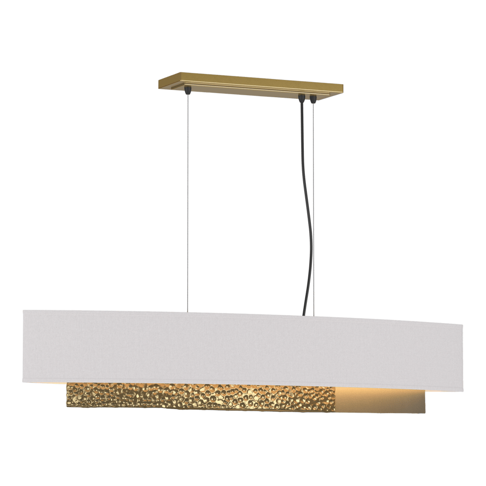 Oceanus Pendant Light by Hubbardton Forge 137675, Adjustable Height, Heavily-Peened Aluminum, Dimmable