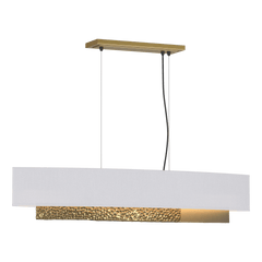 Oceanus Pendant Light by Hubbardton Forge 137675, Adjustable Height, Heavily-Peened Aluminum, Dimmable