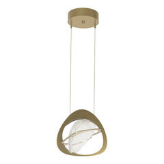 Venn Pendant Light by Hubbardton Forge, Dimmable, Adjustable Height 20"-100", Clear Glass Shade