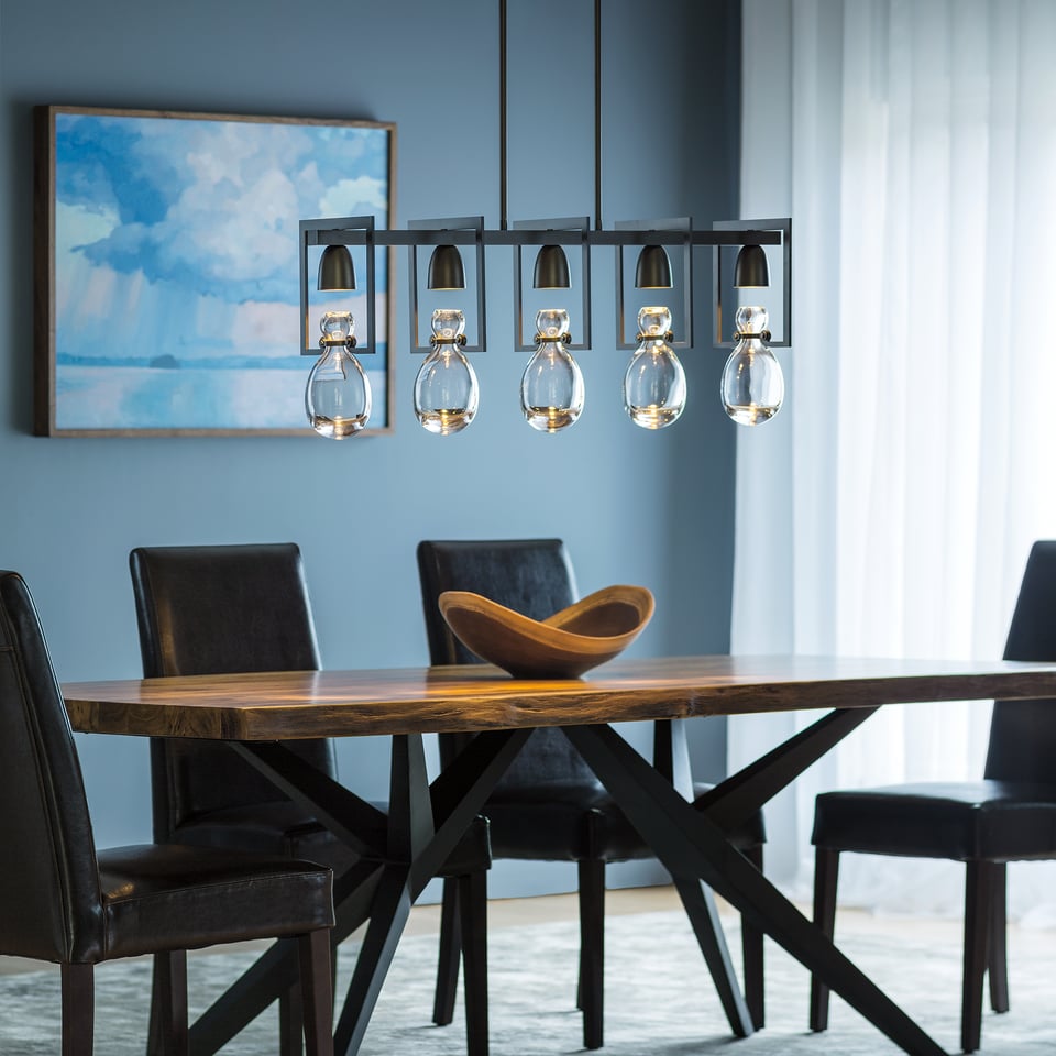 Hubbardton Forge Apothecary Pendant Light 14.6" H | Hand-Blown Glass, Dimmable, Unique Design