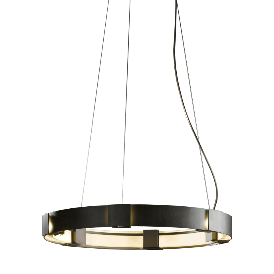 Aura Pendant Light by Hubbardton Forge, Handcrafted, 28.9" Diameter, Multiple Finish Options